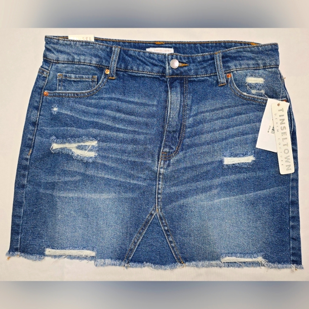 Tinseltown Blue Mini Pencil Skirt Casual